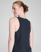 SPANX® SoftStretch Crewneck Tank | Very Black / Light Very Black